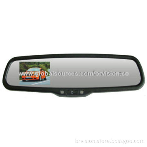 Car Rearview Monitoring System with CMOS License Plate Camera and 3.5" Digital Panel Mirror